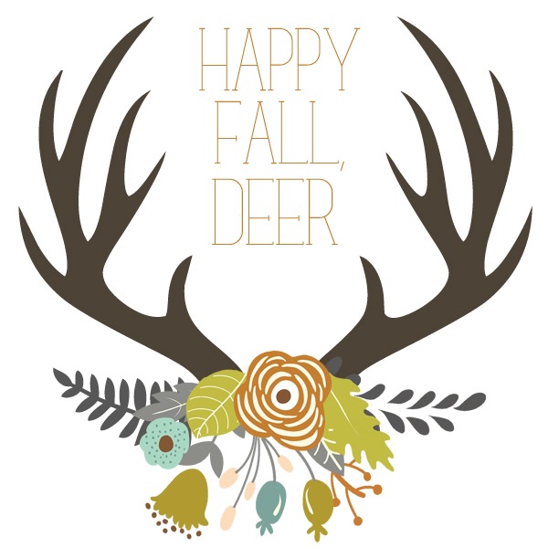 Fall Deer Printable with Lolly Jane